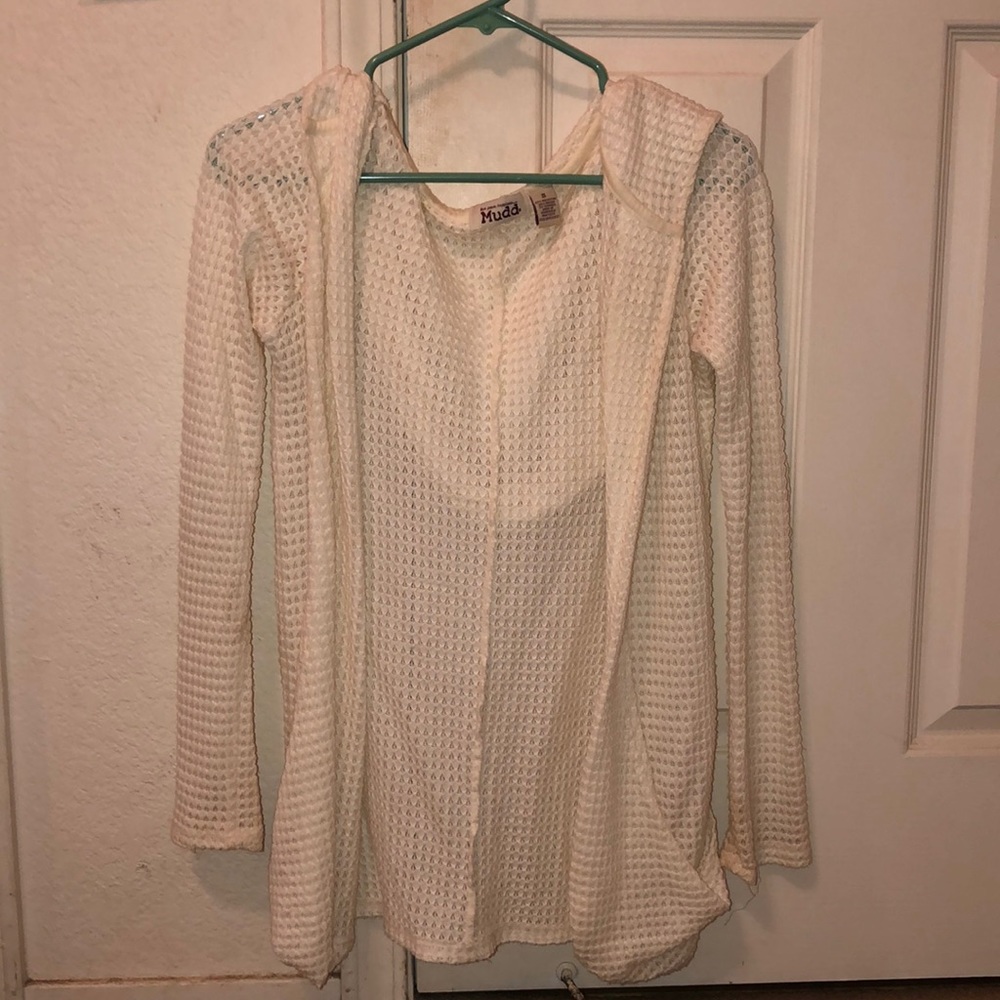 women’s small off white cardigan